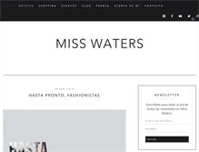 Tablet Screenshot of miss-waters.com